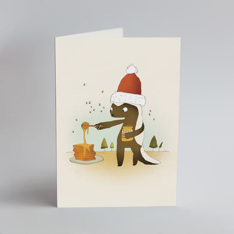 Cards Christmas Honey Badger