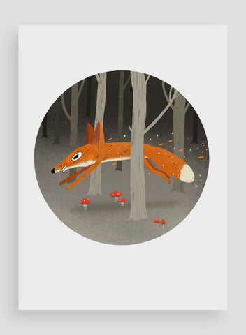 Print A5 Night Fox
