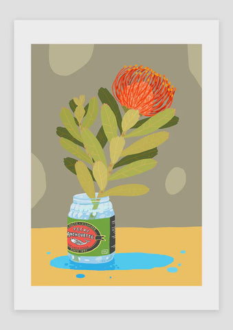 Print A4 Protea Pecks