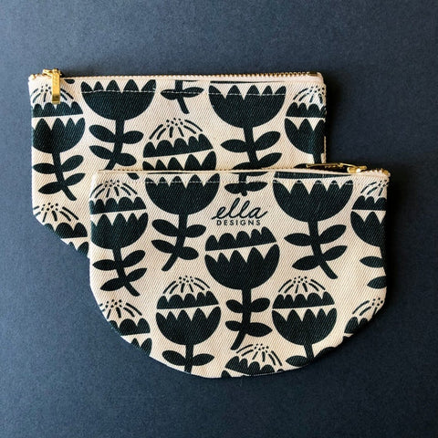 Penny Pouch Cotton | Victoria in Deep Teal