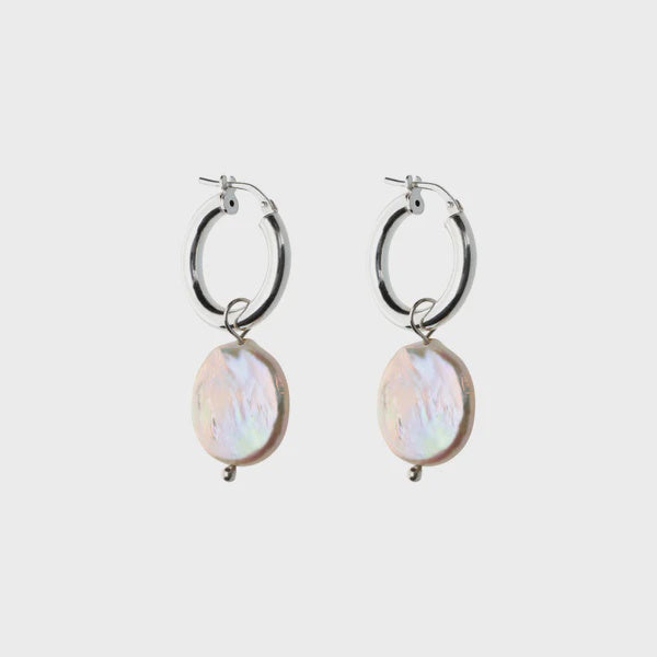 Earring sally hoops silver