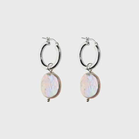 Earring sally hoops silver