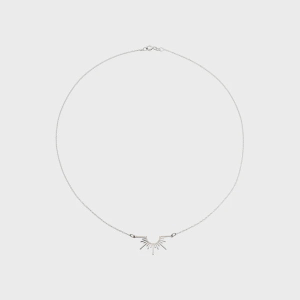 Necklace sunray silver