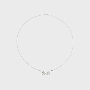 Necklace sunray silver