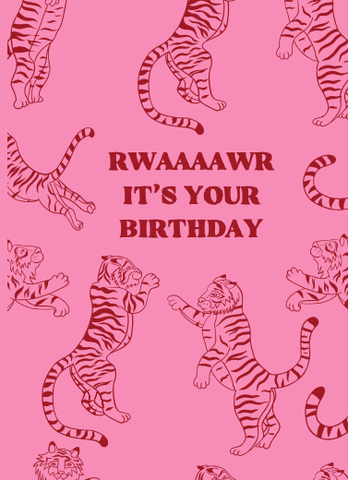 Card Rwaar Birthday