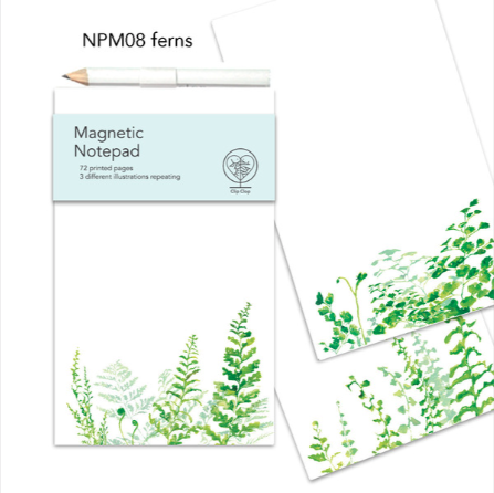 Notepad Magnetic Ferns