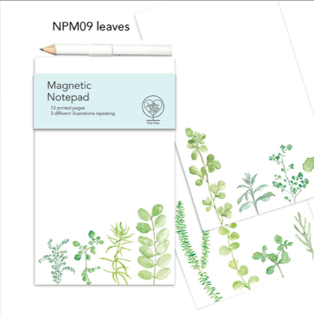 Notepad Magnetic Leaves
