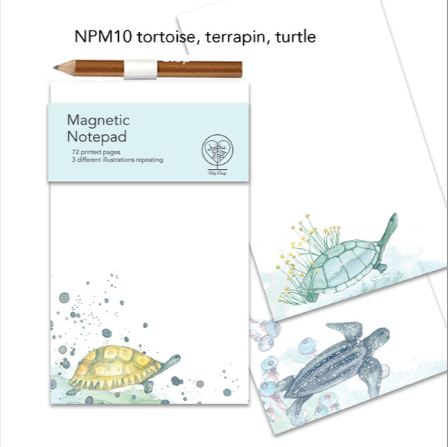 Notepad Magnetic Tortoise, Terrapin, Turtle
