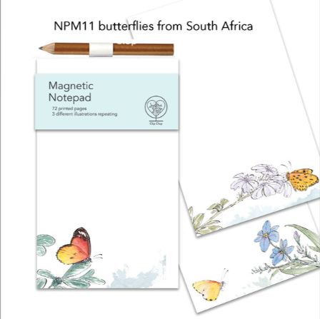 Notepad Magnetic Butterflies