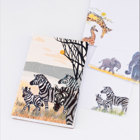 Notepad with Cover Zebra