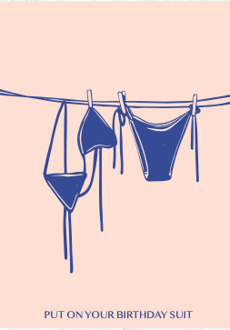 Card Birthday Suit