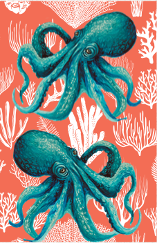 Card Octo Blue