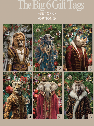 Gift Tag | Christmas | The Big 6 |Set of 6