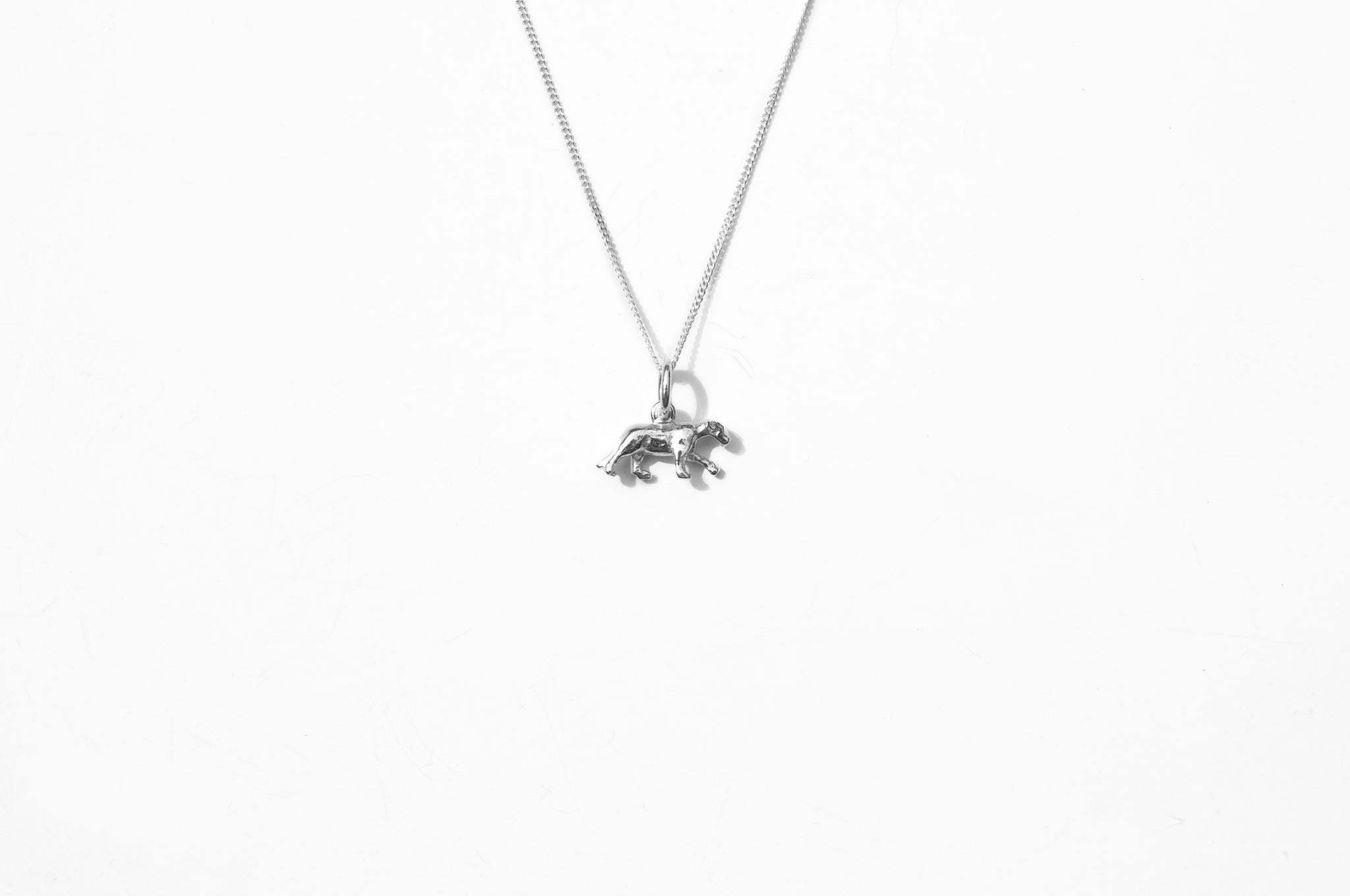 Necklace Silver Lion Pendant