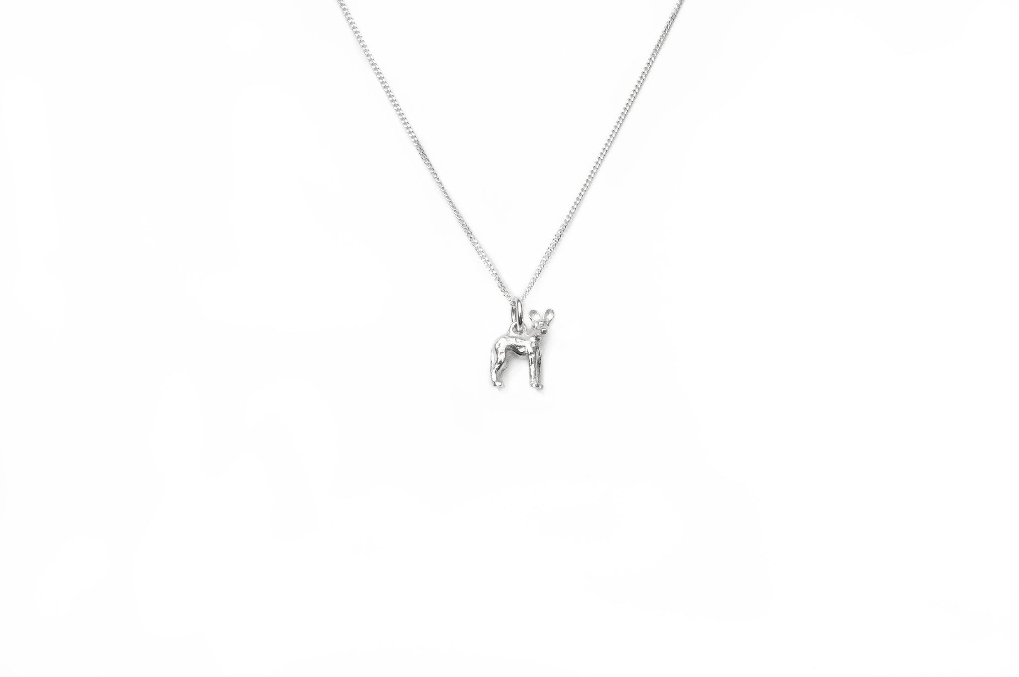 Necklace Silver Wild Dog Pendant