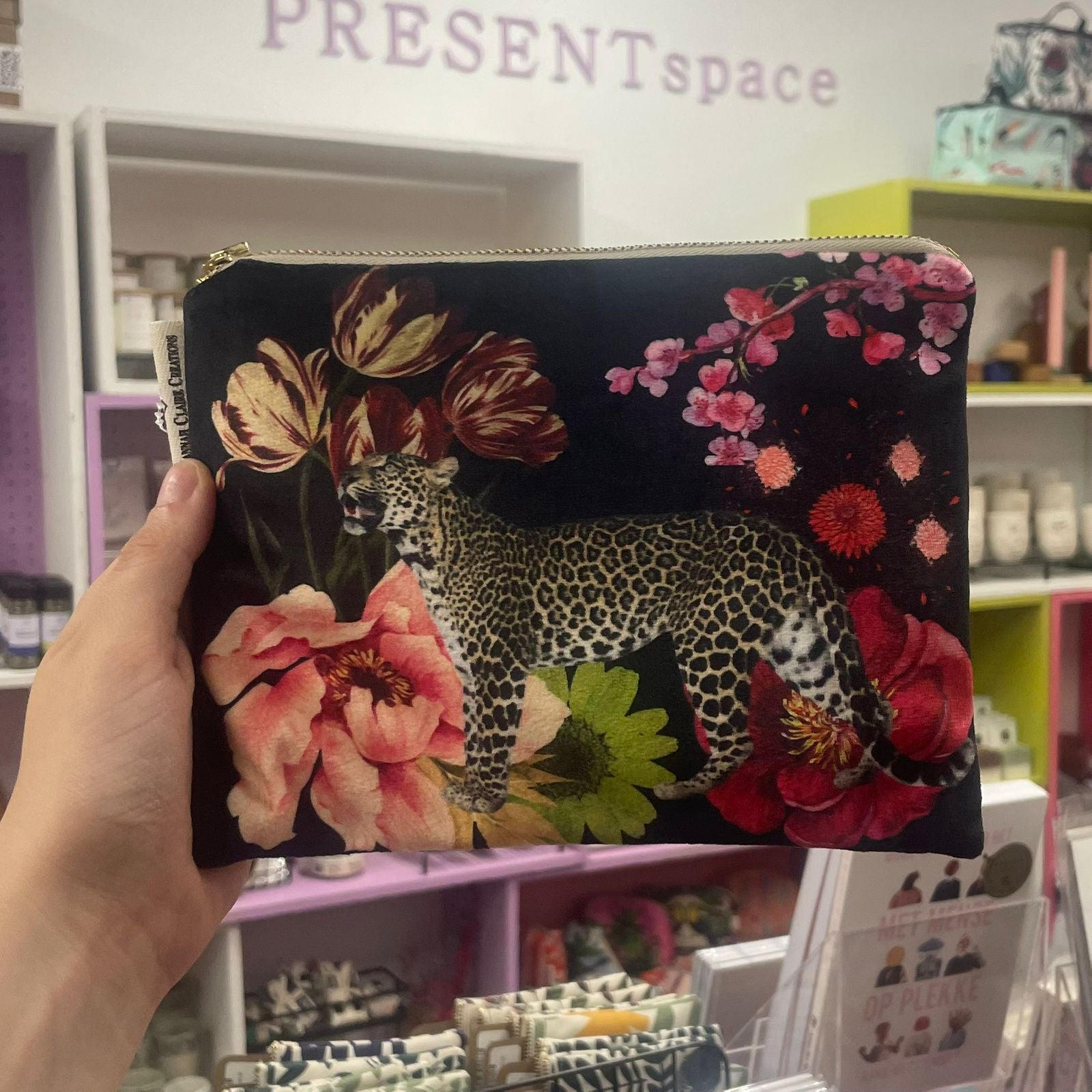 Cosmetic Bag | Velvet | Vintage Cat Range | 6