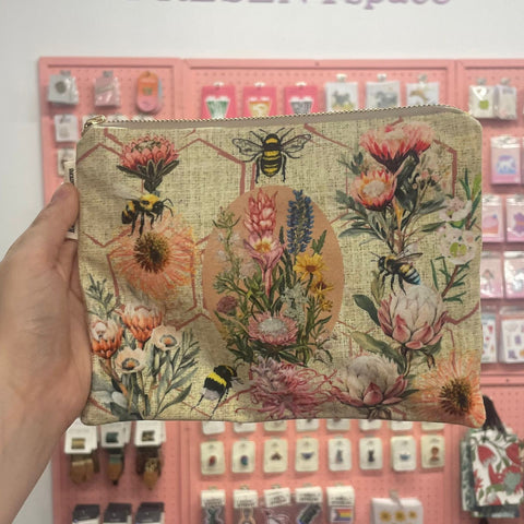 Cosmetic Bag | Velvet | Bee & Butterfly Range | 11