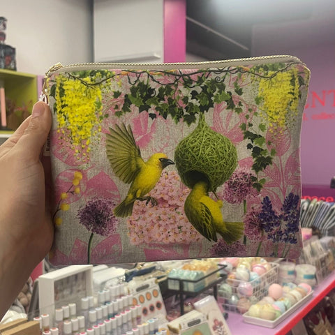 Cosmetic Bag | Velvet | Linen Look Range | 2