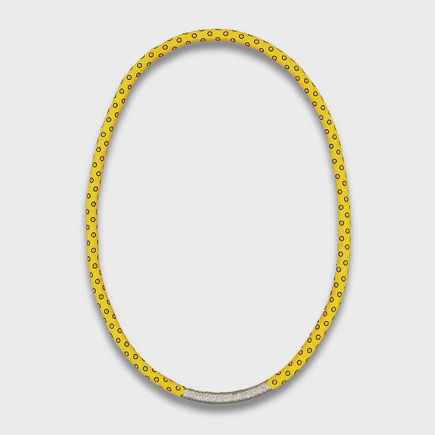 Thembela Thread-Wrapped Thin Necklace Yellow Silver