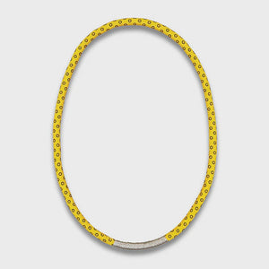 Thembela Thread-Wrapped Thin Necklace Yellow Silver