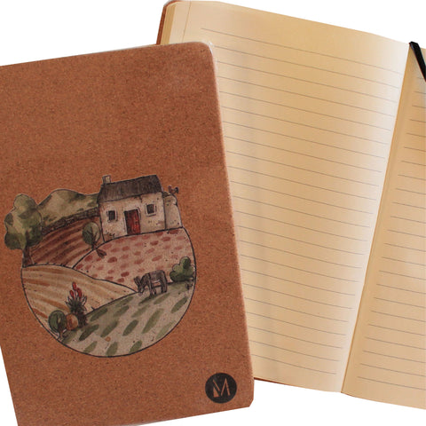 Notepad Cork Farm scene
