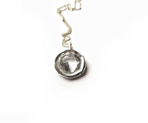 Necklace Africa Medallion Sterling Silver