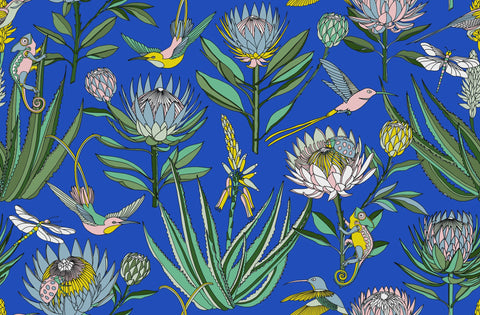 Coin Purses / Bloom (Sky Blue on Blue)