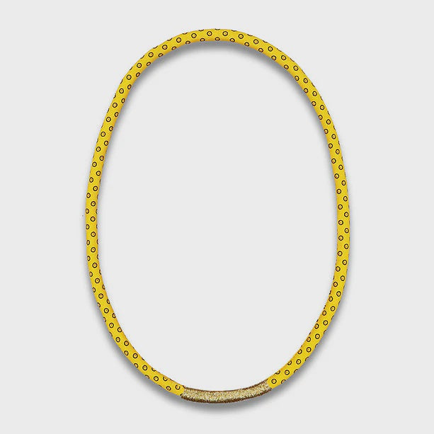Thembela Thread-Wrapped Thin Necklace Yellow Gold