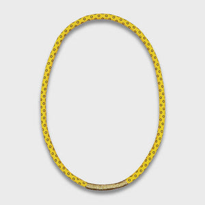 Thembela Thread-Wrapped Thin Necklace Yellow Gold