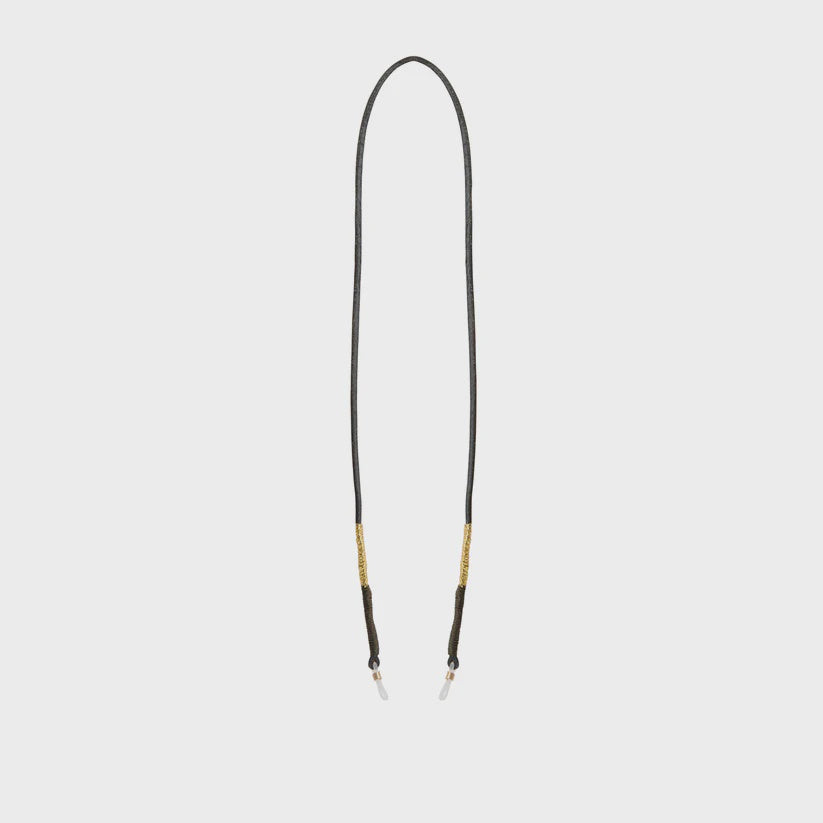 Nifties Sunglasses Strap | Black | Gold & Olive