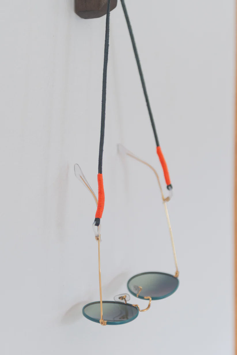 Nifties Sunglasses Strap | Black | Neon Orange