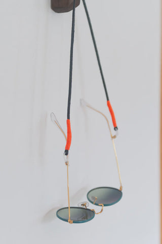 Nifties Sunglasses Strap | Black | Neon Orange