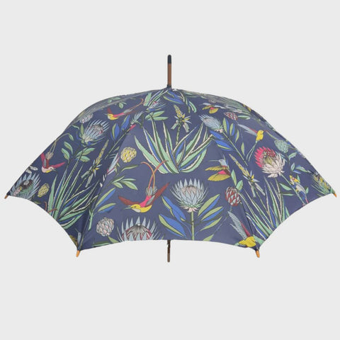 Umbrellas (Rain) / Bloom (Navy Multi Coloured)
