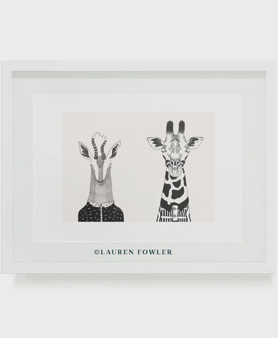 Print A4 Bokkie and Giraffe