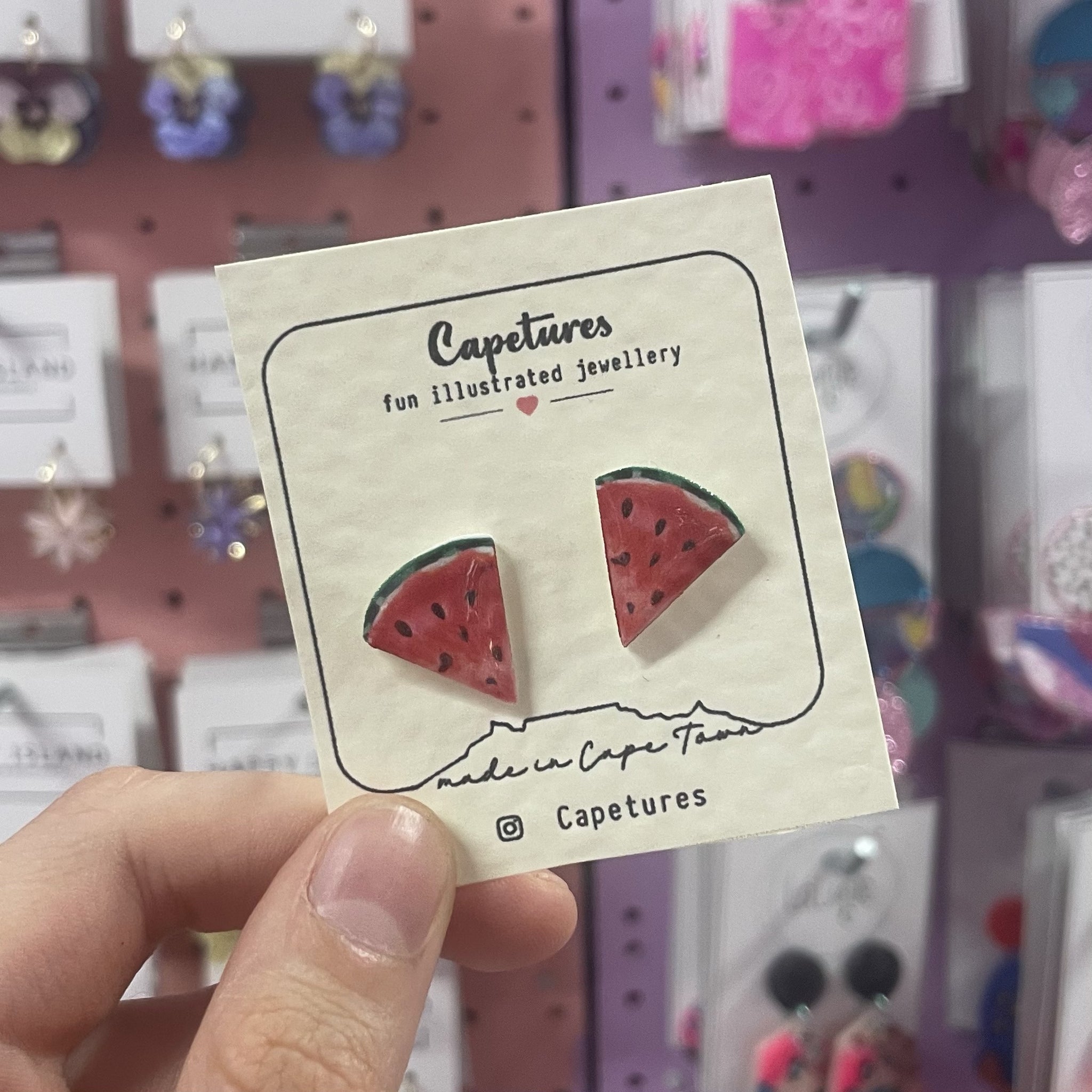 Earrings Studs Melon Quarter