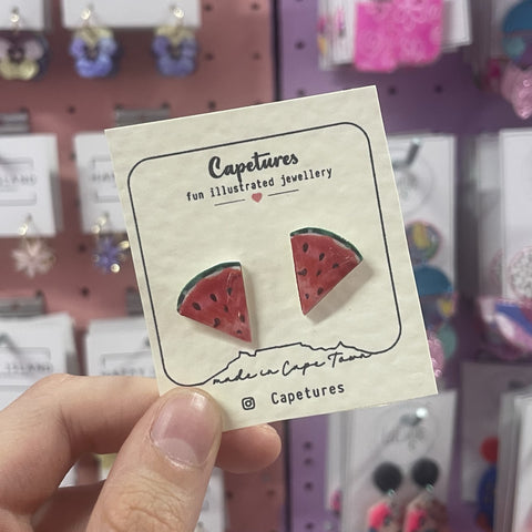 Earrings Studs Melon Quarter