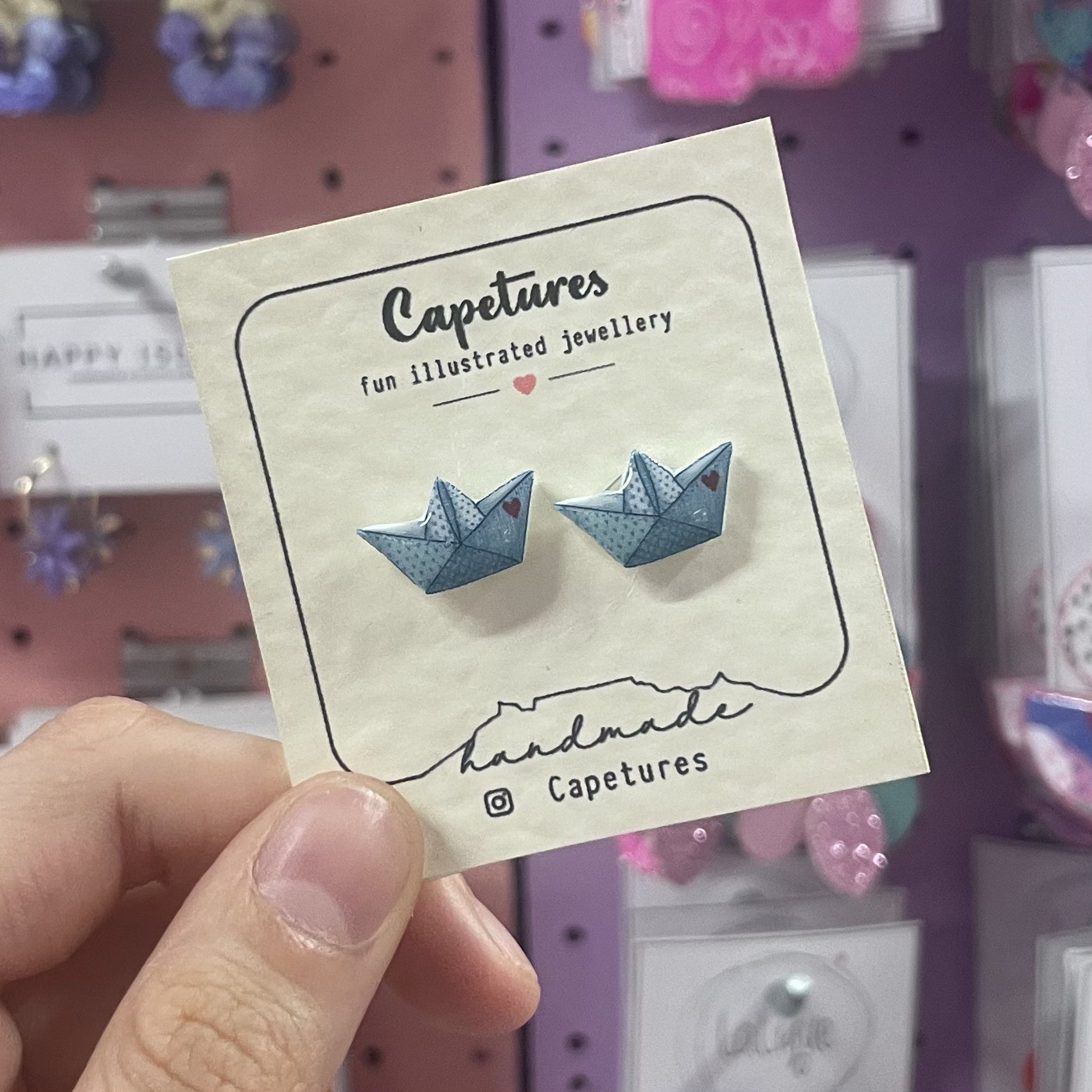 Earrings Studs Boats