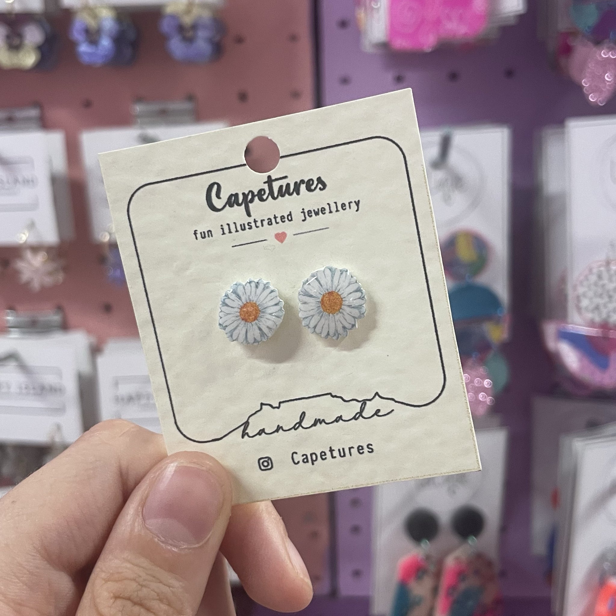 Earrings Studs Daisy