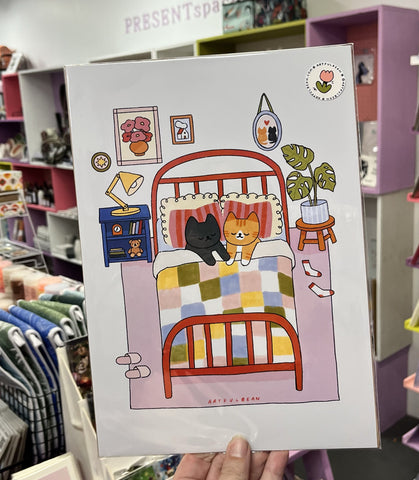 Prints A4 Sleepy Cats