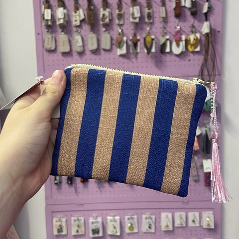 Coin Purse Azure Stripe