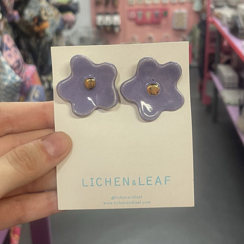 Earrings | Studs | Bloom | Lilac