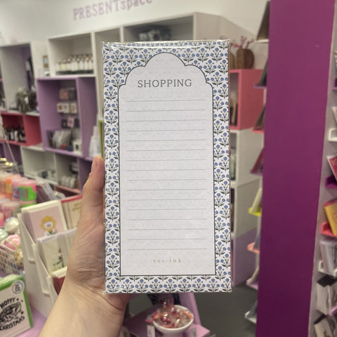 Notepad Shopping List Statice