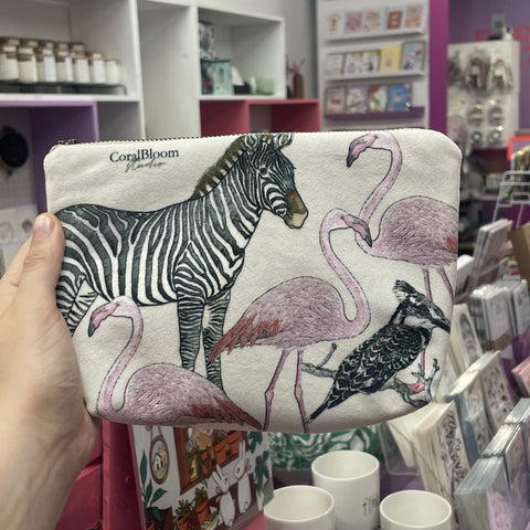 Clutch Large Flamingo's