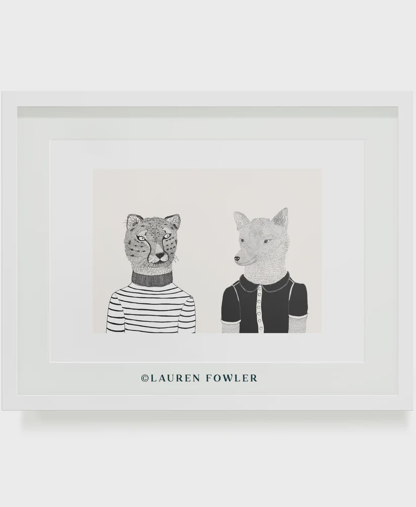 Print A4 Cheetah and Wolfie
