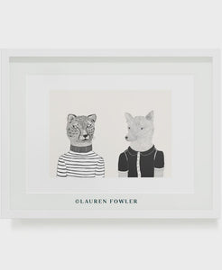 Print A4 Cheetah and Wolfie