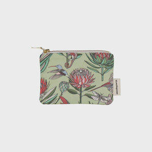 Coin Purses / Bloom (Red on Avocado)