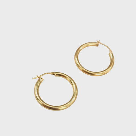 Earring diana hoop gold