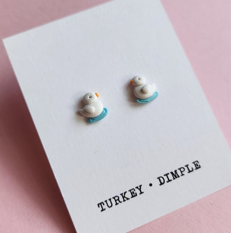 Earrings Studs Ducks