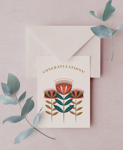 Card A6 Exotic Congratulations