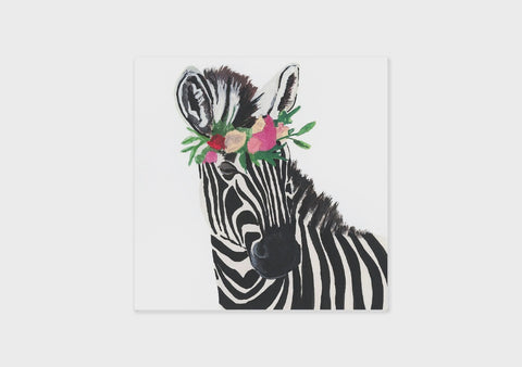 Card Square Zebra